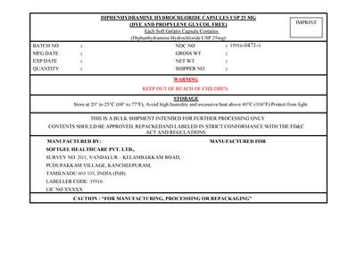 diphenhydramine 25mg bulk label.jpg bulk label; - diphenhydramine 25mg bulk label